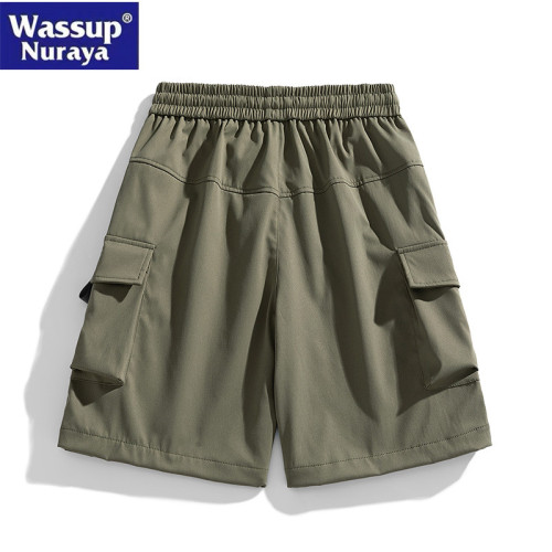 WASSUP Nuraya潮牌工裝短褲男夏季美式寬鬆直筒中褲薄休閒五分褲