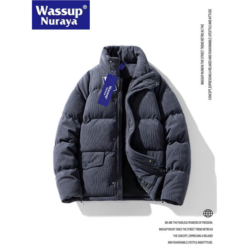WASSUP Nuraya潮牌燈芯絨麵包服男冬季保暖棉衣情侶百搭棉服外套