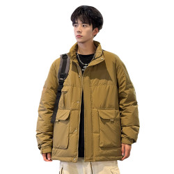 WASSUP NURAYA秋冬季立領羽絨服男潮牌加厚保暖麵包服白鴨絨外套