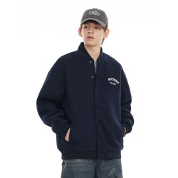 美式重磅棒球服外套男士2025春季刺綉潮牌簡約寬松休閒夾克開衫