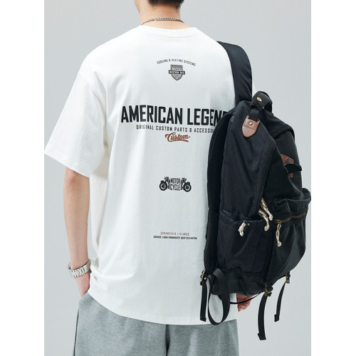 260g重磅圓領短袖T恤男2025夏季潮牌寬鬆休閒純棉半袖體恤上衣服