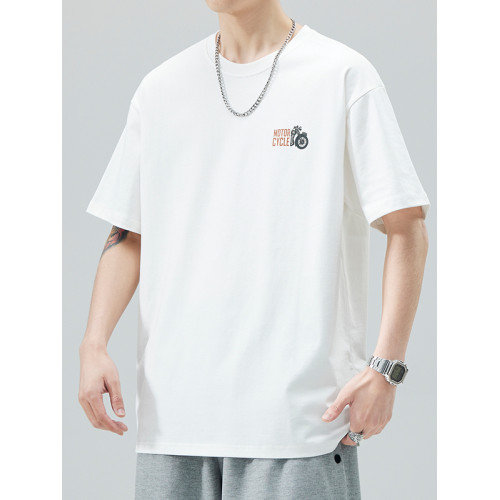 260g重磅圓領短袖T恤男2025夏季潮牌寬鬆休閒純棉半袖體恤上衣服