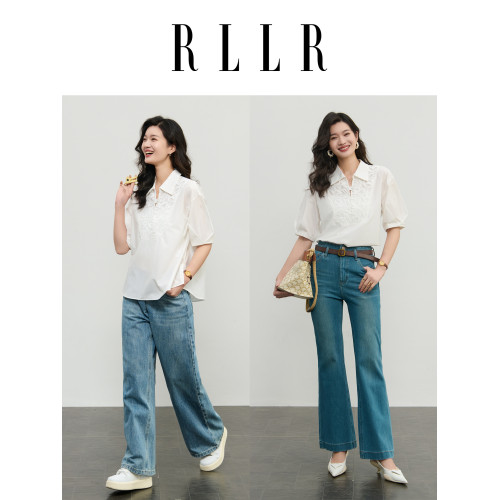 RL若來臻選【雅致系列】短袖襯衫2025夏季新款時尚設計高級感上衣
