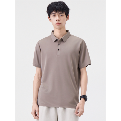 雙面涼感速乾短袖polo衫男2025夏季新款潮牌休閒百搭寬松翻領T恤