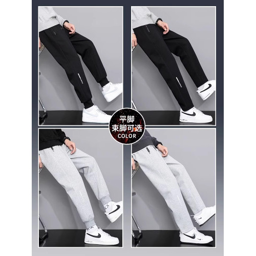 啄木鳥運動休閒褲男士2025新款直筒寬松束腳衛褲黑色褲子春秋季K 啄木鳥運動休閒褲男士2025新款直筒寬松束腳衛褲黑色褲子春秋季K