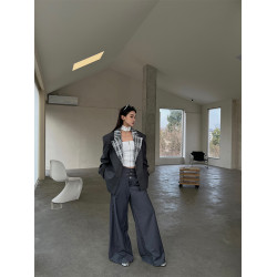 HYTEMOLY頸帶choker假領一片式修身抹胸上衣低腰針織短褲辣妹套裝