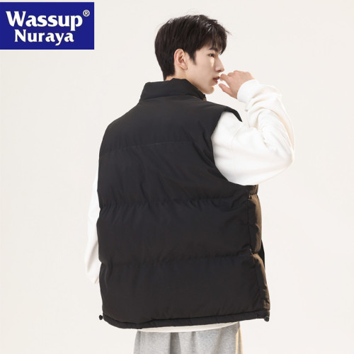 WASSUP NURAYA立領羽絨棉衣服背心馬甲男秋冬坎肩棉襖青少年外套