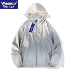 WASSUP Nuraya潮牌防曬衣男2025春夏寬鬆休閒皮膚衣情侶連帽外套