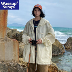 WASSUP NURAYA冰絲防曬衣男女夏季輕薄透氣寬松速乾UPF50+皮膚衣
