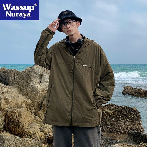 WASSUP NURAYA冰絲防曬衣男女夏季輕薄透氣寬松速乾UPF50+皮膚衣