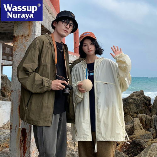 WASSUP NURAYA冰絲防曬衣男女夏季輕薄透氣寬松速乾UPF50+皮膚衣