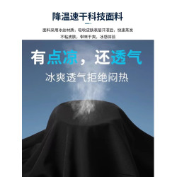 啄木鳥官方旗艦店男士冰絲休閒褲夏季薄款速乾寬松直筒爸爸褲子K
