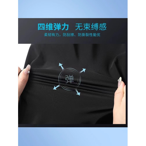 啄木鳥官方旗艦店男士冰絲休閒褲夏季薄款速乾寬松直筒爸爸褲子K