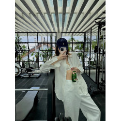 慵懶休閒防曬亞麻襯衫女2025新款夏季洋氣長袖設計感寬松薄款外套