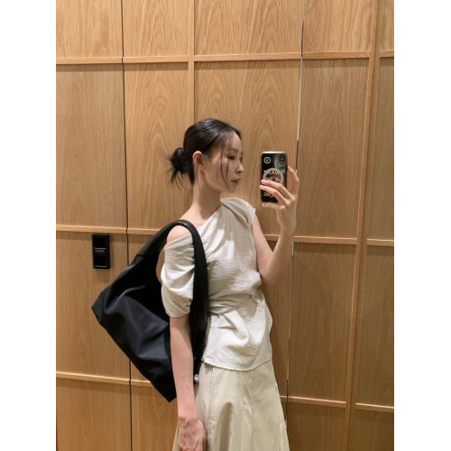 暴款返單！諾小拉真品 2025夏韓國設計師品牌loe法式系帶無袖襯衫