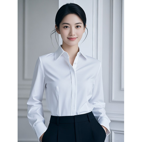 韓曼柯襯衫女夏季2025新款短袖簡約氣質輕奢職業襯衣銀行面試正裝