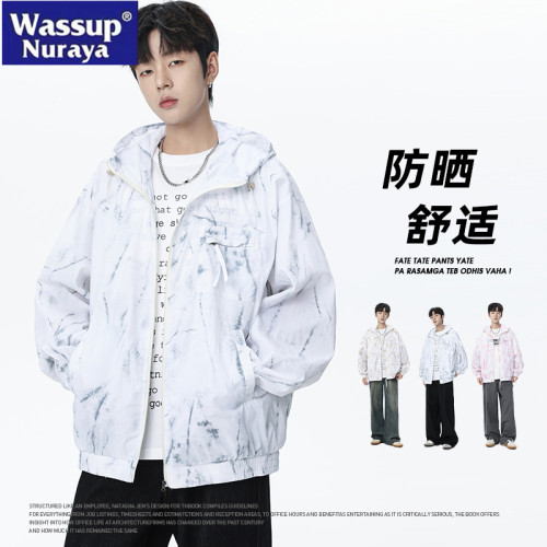 WASSUP NURAYA夏季冰絲皮膚衣男情侶防曬衣防紫外線休閒戶外上衣