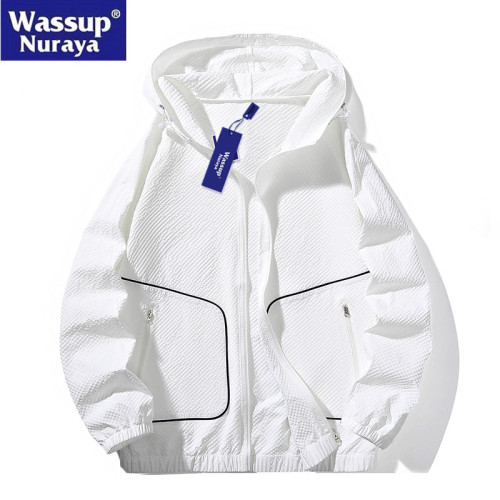 WASSUP Nuraya潮牌夏季超薄防曬外套男寬鬆防曬服防紫外線皮膚衣