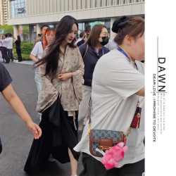 楊冪同款新中式墨染外套國風電影節漢服竹節襯衫開衫上衣女夏2025