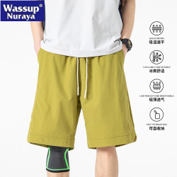 WASSUP NURAYA戶外短褲男夏季休閒運動輕薄透氣寬松青年五分中褲