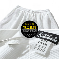 WASSUP NURAYA夏季新款時尚百搭短褲透氣寬松運動休閒五分褲子男