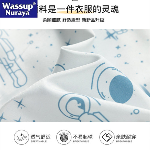 WASSUP Nuraya潮牌防曬衣男夏季薄款連帽冰絲運動速乾情侶皮膚衣