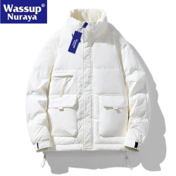 WASSUP Nuraya潮牌立領羽絨棉服男2024新款冬季青年保暖棉衣外套