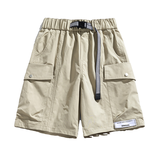 WASSUP Nuraya潮牌美式速乾工裝短褲男夏寬鬆休閒情侶冰絲五分褲