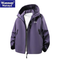 WASSUP Nuraya潮牌沖鋒衣男秋冬季三合一男士夾克戶外登山服外套