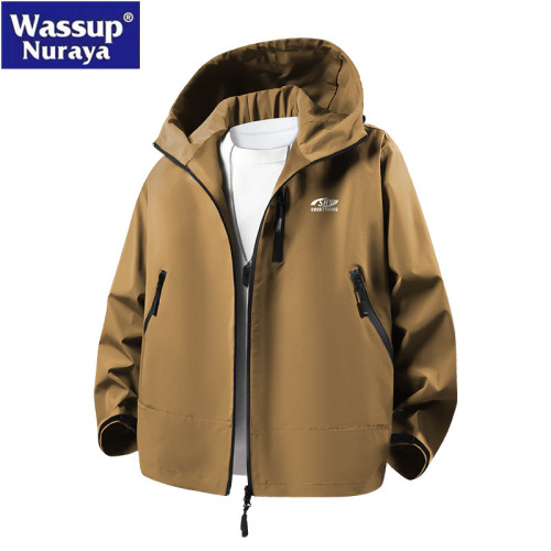 WASSUP Nuraya潮牌沖鋒衣男秋冬季三合一男士夾克戶外登山服外套