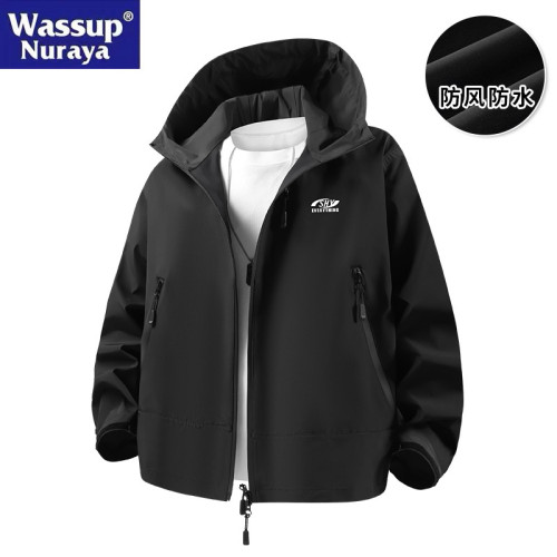 WASSUP Nuraya潮牌沖鋒衣男秋冬季三合一男士夾克戶外登山服外套