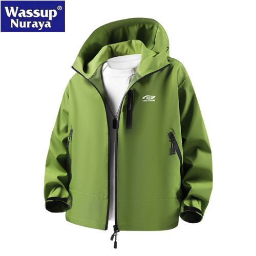 WASSUP Nuraya潮牌沖鋒衣男秋冬季三合一男士夾克戶外登山服外套