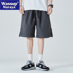 WASSUP NURAYA寬松五分褲男夏美式大碼運動沙灘輕薄速乾休閒短褲