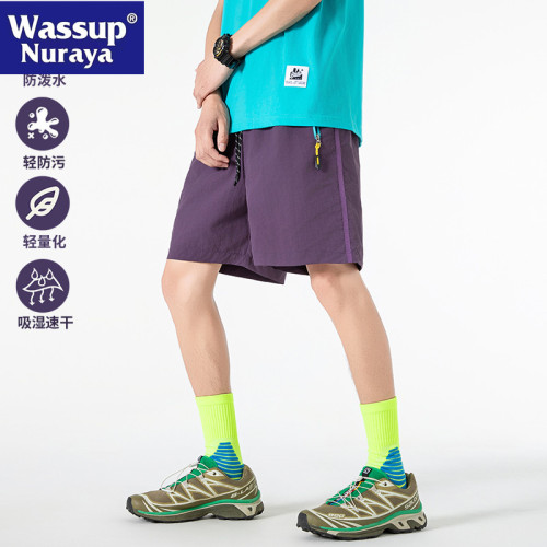 WASSUP NURAYA工裝短褲男女夏季薄款冰絲速乾直筒休閒運動五分褲