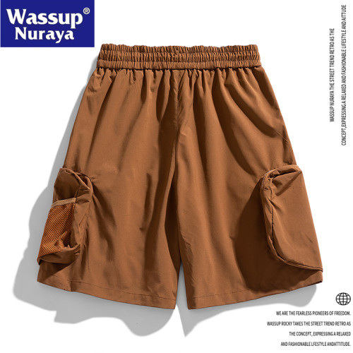 WASSUP Nuraya潮牌夏季戶外機能風工裝休閒短褲男青年百搭五分褲