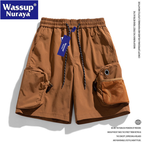 WASSUP Nuraya潮牌夏季戶外機能風工裝休閒短褲男青年百搭五分褲