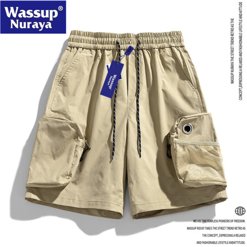 WASSUP Nuraya潮牌夏季戶外機能風工裝休閒短褲男青年百搭五分褲