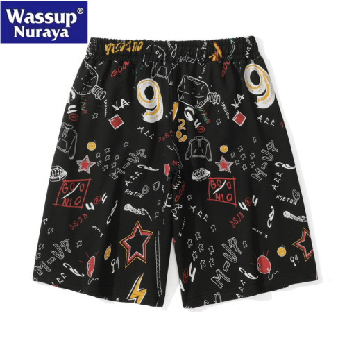 WASSUP Nuraya潮牌夏季冰絲薄款五分褲男士寬鬆休閒褲子運動短褲