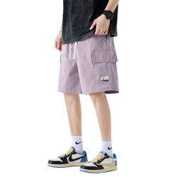 WASSUP NURAYA工裝短褲男夏季寬松直筒五分褲休閒薄款運動中褲子