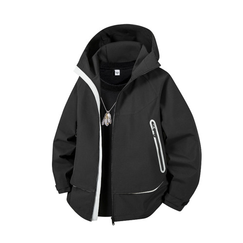 WASSUP Nuraya潮牌美式戶外三防連帽沖鋒衣男山系徒步登山服夾克