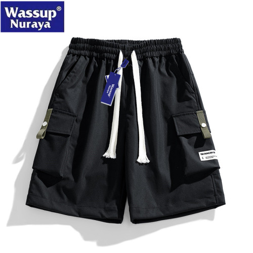 WASSUP Nuraya潮牌工裝短褲男夏季寬鬆休閒速乾學生運動薄五分褲