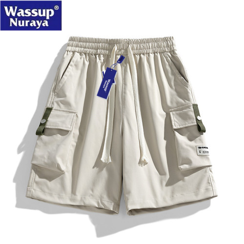 WASSUP Nuraya潮牌工裝短褲男夏季寬鬆休閒速乾學生運動薄五分褲