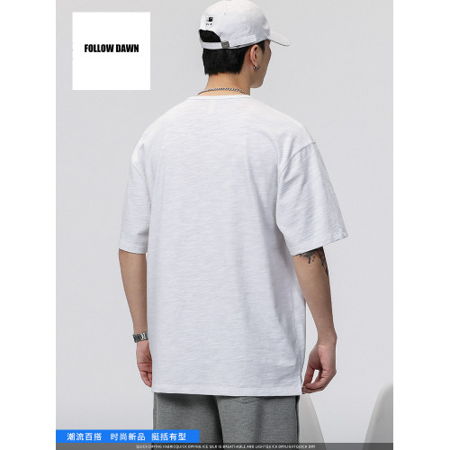 棉麻polo衫男短袖t恤風亞麻衣服潮流牌簡約體恤襯衫