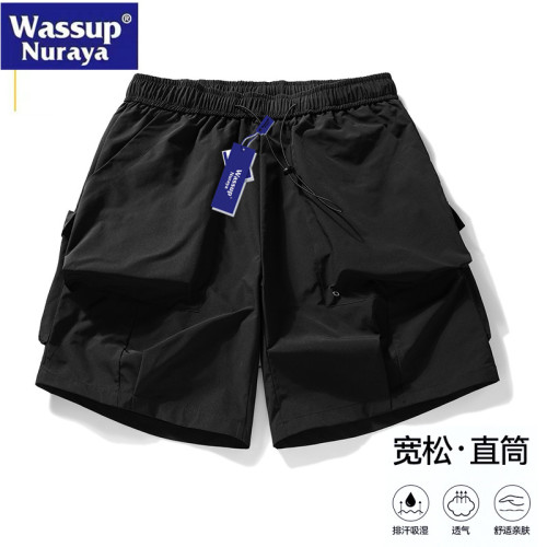 WASSUP Nuraya潮牌夏季戶外速乾工裝短褲男青年寬松休閒五分褲子