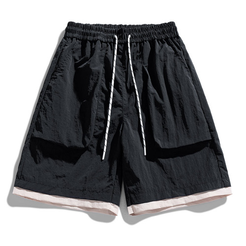 WASSUP Nuraya潮牌夏季新款工裝短褲男美式休閒寬鬆冰絲五分中褲