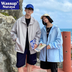 WASSUP NURAYA夏季戶外UPF50+輕薄透氣防曬衣男女防紫外線皮膚衣