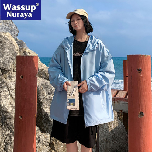 WASSUP NURAYA夏季戶外UPF50+輕薄透氣防曬衣男女防紫外線皮膚衣