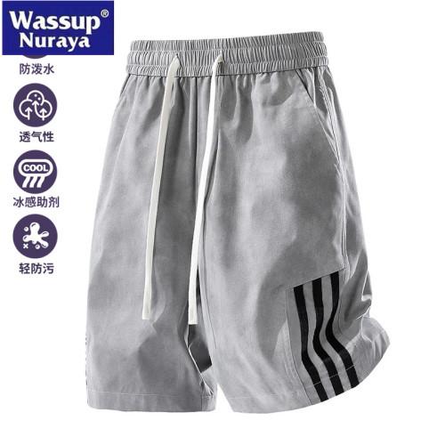 WASSUP Nuraya潮牌美式紥染短褲褲男2025新款夏季寬松百搭五分褲