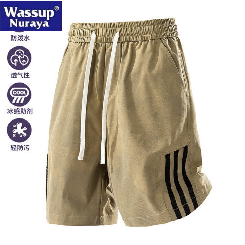 WASSUP Nuraya潮牌美式紥染短褲褲男2025新款夏季寬松百搭五分褲