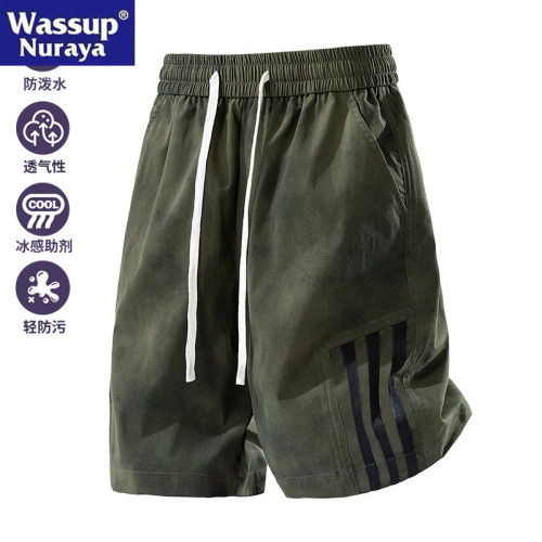 WASSUP Nuraya潮牌美式紥染短褲褲男2025新款夏季寬松百搭五分褲